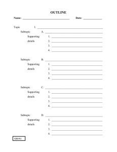 Graphic Organizers