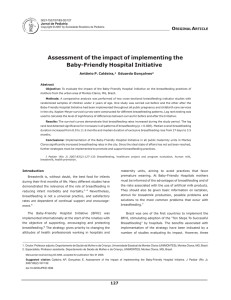 Assessment of the impact of implementing the Baby