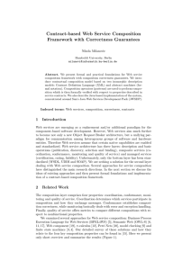 Contract-based Web Service Composition Framework - Hu