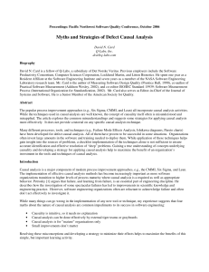 Myths and Strategies of Defect Causal Analysis