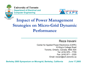 Impact of Power Management Strategies on Micro