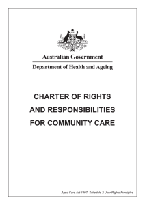 charter of rights and responsibilities for community care