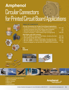 Circular Connectors for Printed Circuit Board