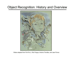 Object Recognition: History and Overview