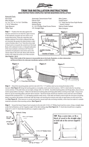 trim tab installation instructions