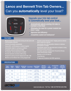Lenco and Bennett Trim Tab Owners... Can you automatically level