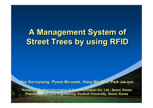 A Management System of Street Trees by using RFID