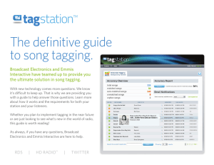 The definitive guide to song tagging.