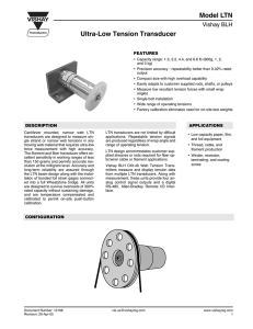 Model LTN Ultra-Low Tension Transducer