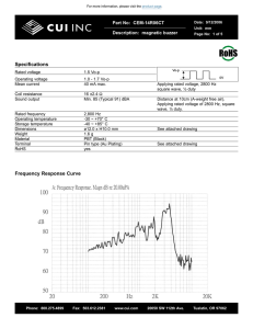 CEM-14R06CT Datasheet - magnetic buzzer | CUI Inc