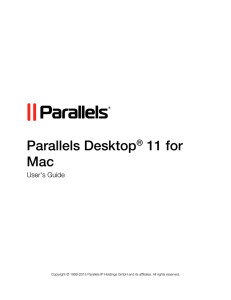 Parallels Desktop User`s Guide