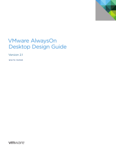 VMware AlwaysOn Desktop design guide PDF