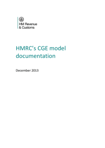 HMRC`s CGE model documentation