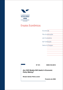 Are CGE Models Still Useful in Economic Policy Making?