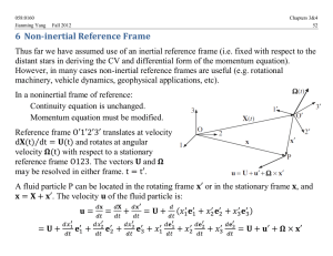 6 Non-inertial Reference Frame