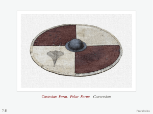 Cartesian Form, Polar Form: Conversion