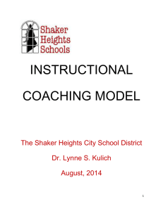 instructional coaching model