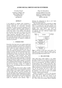 audio signal driven sound synthesis