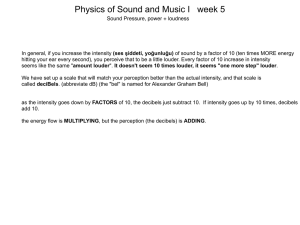 Physics of Sound and Music I week 5