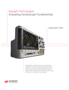 Keysight Technologies Evaluating Oscilloscope Fundamentals