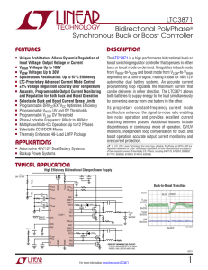 Bidirectional PolyPhase Synchronous Buck or Boost Controller