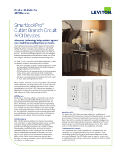 SmartlockPro® Outlet Branch Circuit AFCI Devices