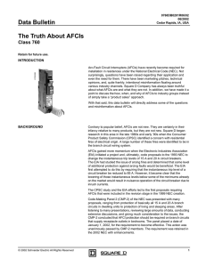 The Truth About AFCIs
