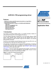 AVR1612: PDI programming driver