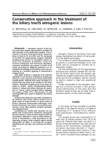 Conservative approach in the treatment of the biliary tract`s