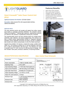 Smart Crosswalk™ Solar Power Control Unit (PCU)