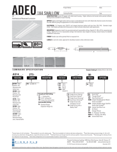 T5 Specification Sheet  - Pinnacle Architectural Lighting
