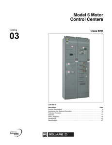 Model 6 Motor Control Centers - Guillevin Industrial Automation Group