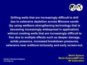 Drilling wells that are increasingly difficult to drill due to extensive