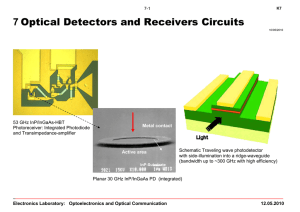 Chapter 7: Optical Detectors and Receivers