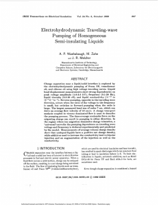 Electrohydrodynamic traveling-wave pumping of homogeneous