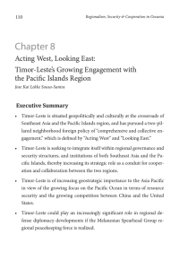 Timor-Leste`s Growing Engagement with the Pacific Islands Region