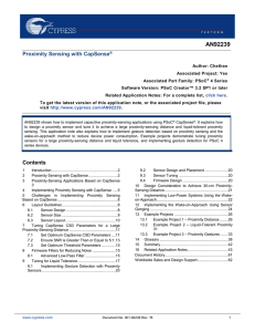 Proximity Sensing with CapSense