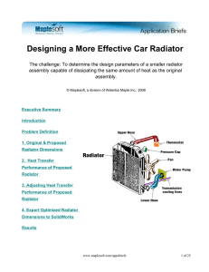 Designing a More Effective Car Radiator