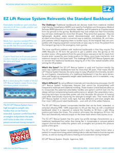 EZ Lift Rescue System Reinvents the Standard Backboard