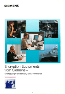 Encryption Equipments from Siemens