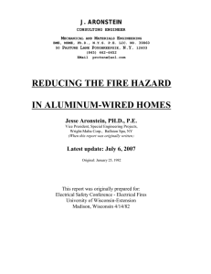 reducing the fire hazard in aluminum-wired homes