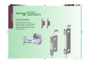 Concealed Hinges - Wixroyd Access Components