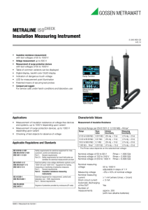 METRALINE ISO Insulation Measuring Instrument