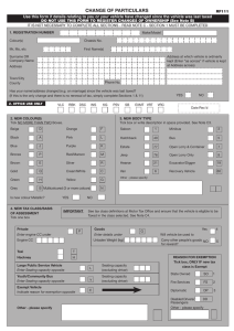 change of particulars - Tipperary County Council