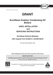 GRANT Euroflame Condensing Module Technical