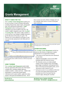 Grants Management