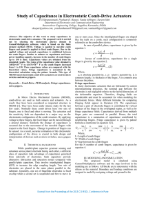 Study of Capacitance in Electrostatic Comb-Drive Actuators