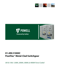 PowlVac Switchgear Instruction: Safety, Installation, 5kV & 15kV