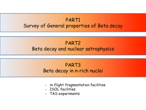 Beta-decay studies