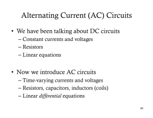 Alternating Current (AC) Circuits - Visualization and Image Analysis